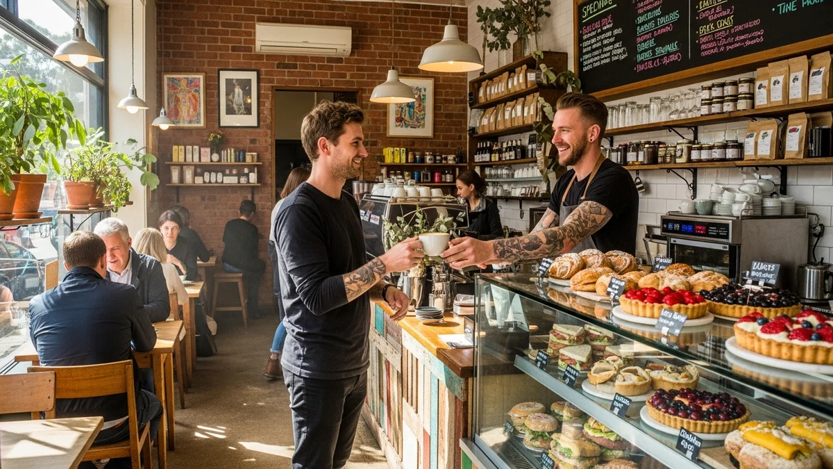 Local cafe and retail shop appearing in AI search recommendations for best venues in Ipswich