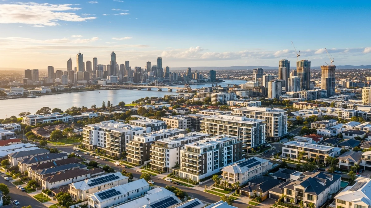 Property business team reviewing AI search visibility strategy for property management and development