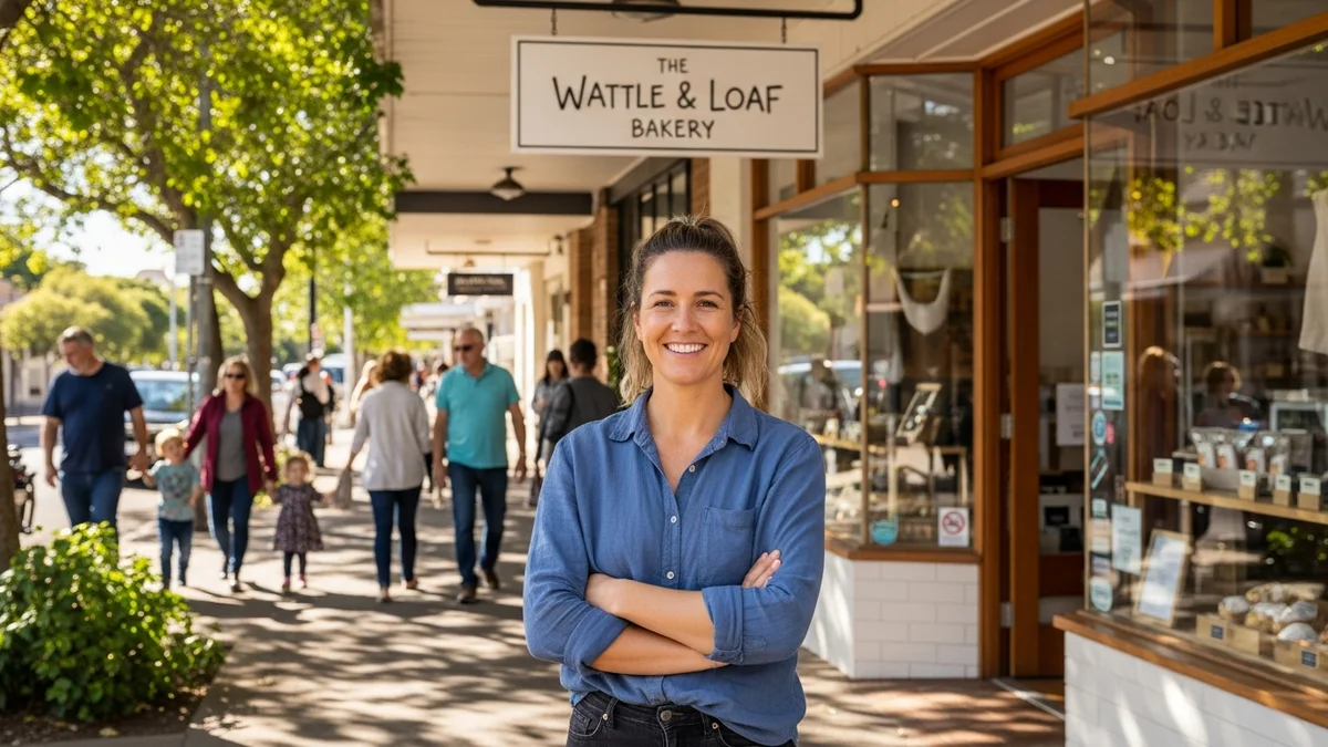 Small local business owner checking their AI search visibility and local SEO performance