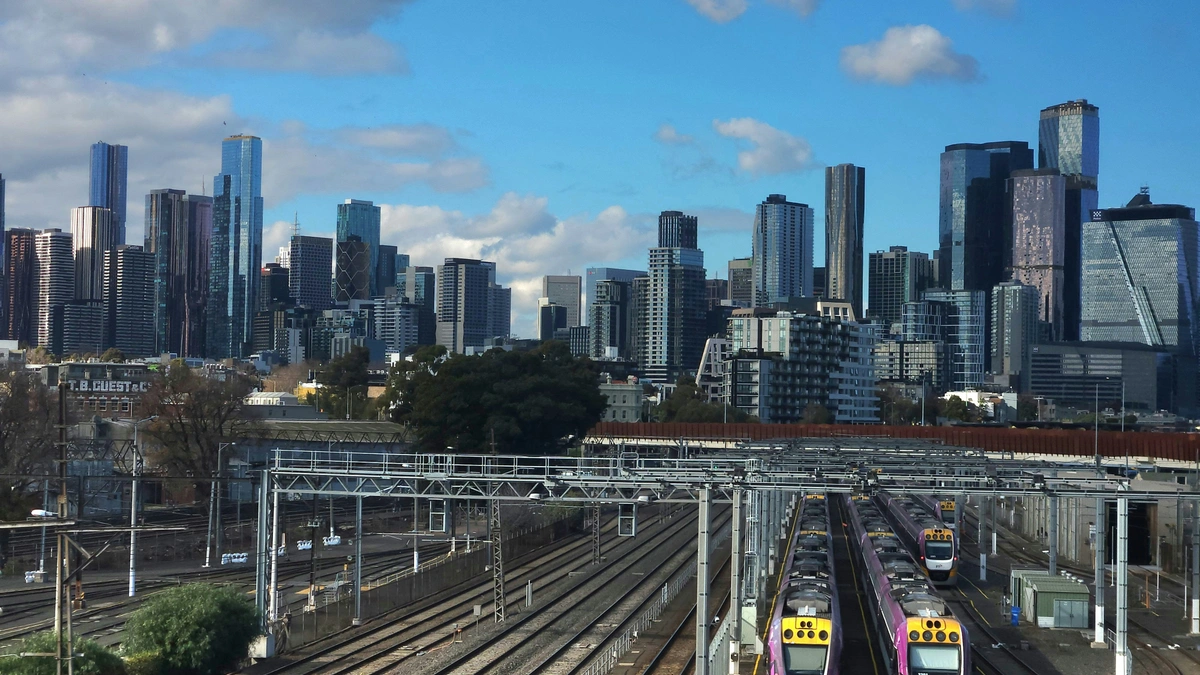 Melbourne city skyline representing local businesses dominating AI search and local SEO in Victoria